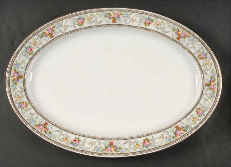 The Meriden 16" Oval Serving Platter by Hutschenreuther-1