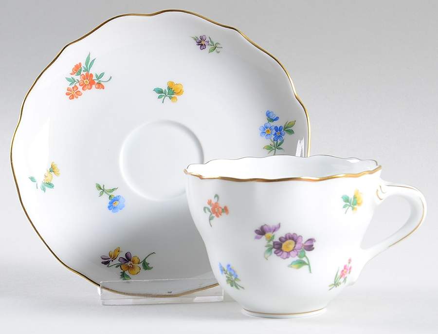 Mirabell Flat Cup & Saucer Set by Hutschenreuther-1