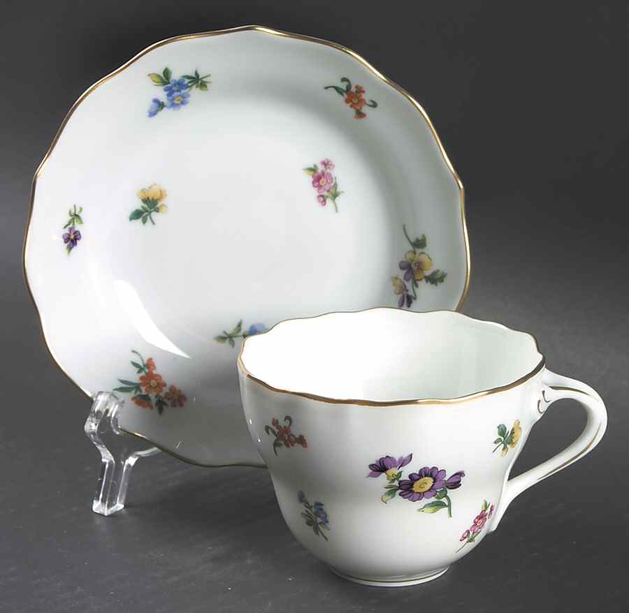 Mirabell Flat Cup & Saucer Set by Hutschenreuther-1