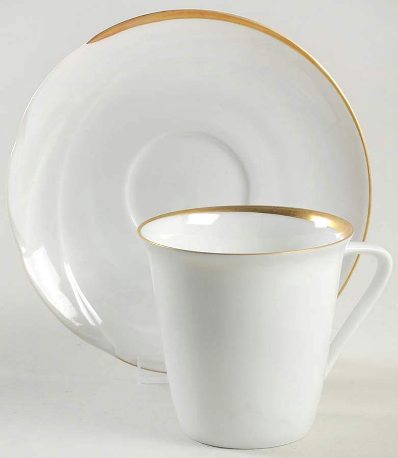Mondial Flat Cup & Saucer Set by Hutschenreuther-1