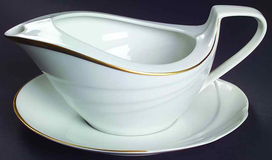 Mondial Gravy Boat & Underplate by Hutschenreuther-1