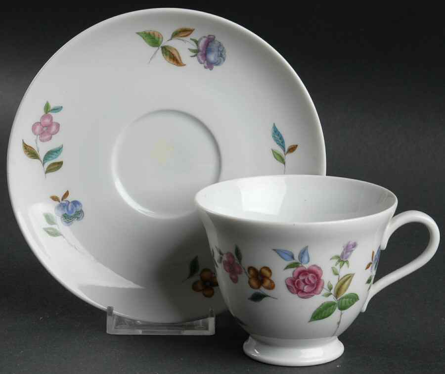 Montage Footed Cup & Saucer Set by Hutschenreuther-1