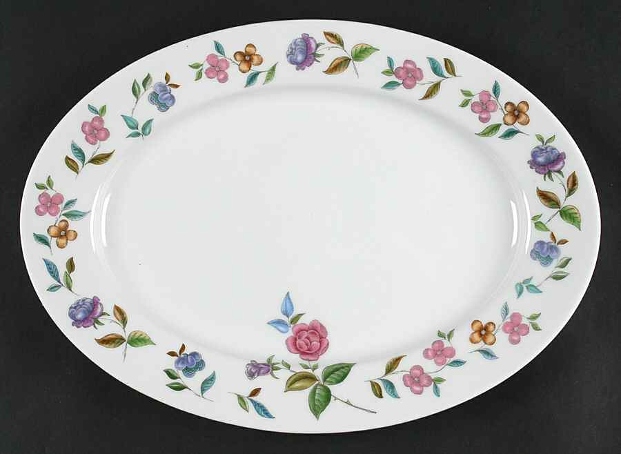 Montage 13" Oval Serving Platter by Hutschenreuther-1