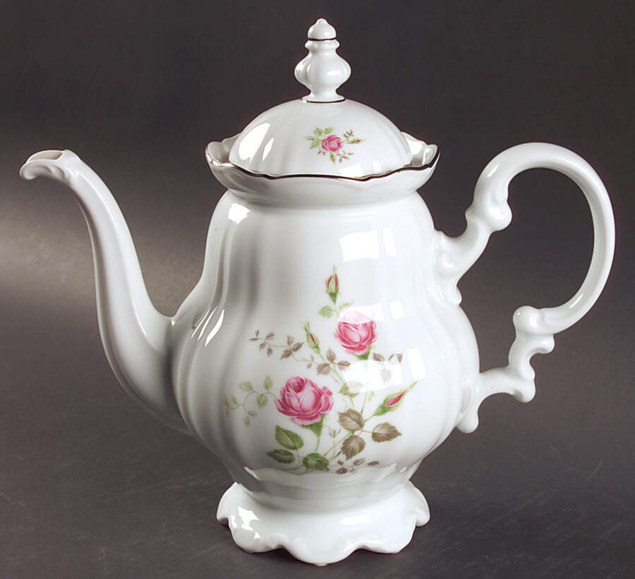 Moss Rose Coffee Pot & Lid by Hutschenreuther-1