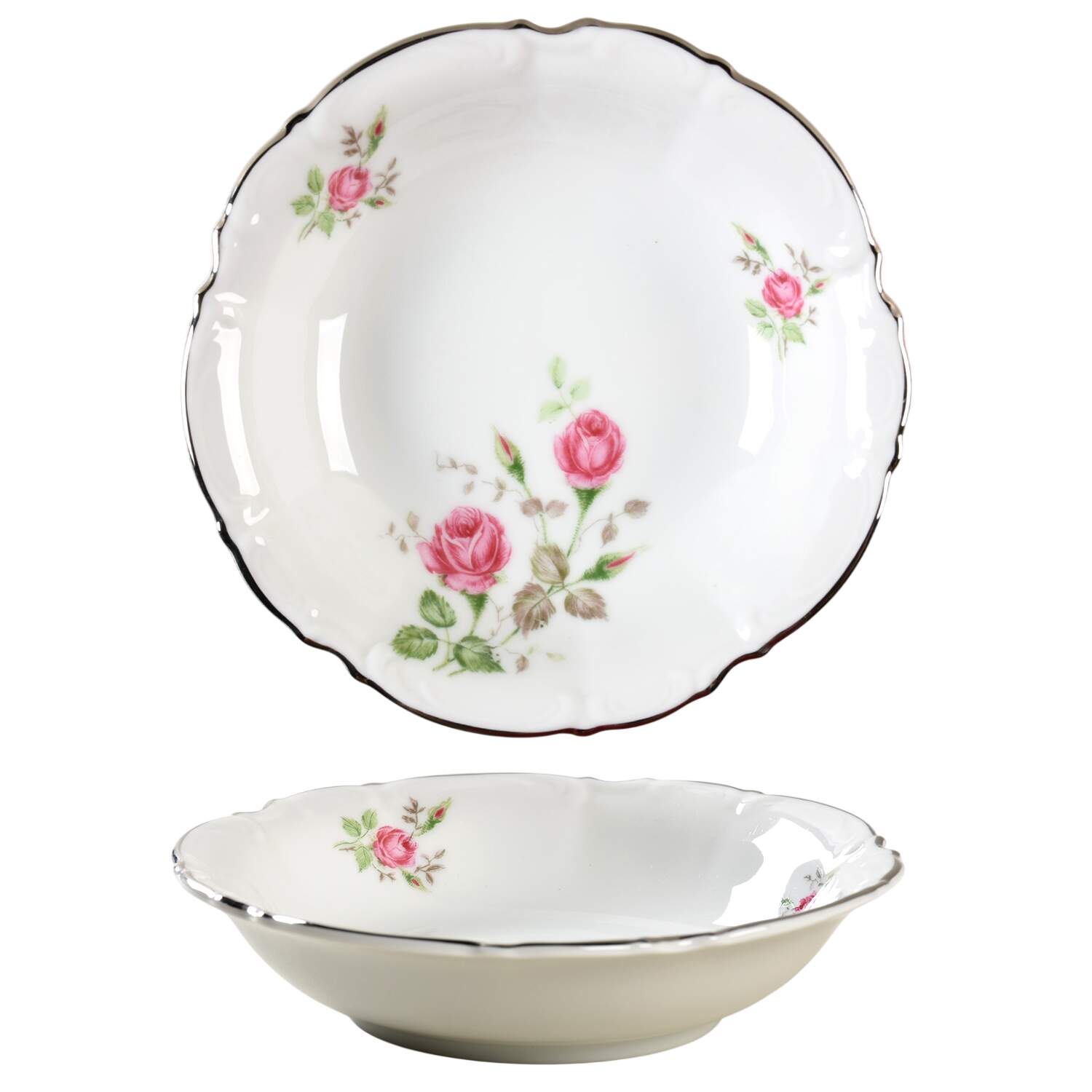 Moss Rose Fruit/Dessert (Sauce) Bowl by Hutschenreuther-1