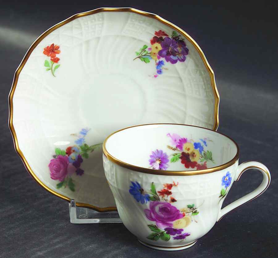 Moritzburg Flat Demitasse Cup & Saucer Set by Hutschenreuther-1
