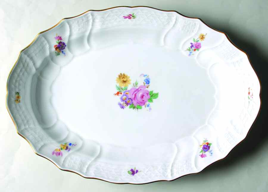 Moritzburg 17" Oval Serving Platter by Hutschenreuther-1