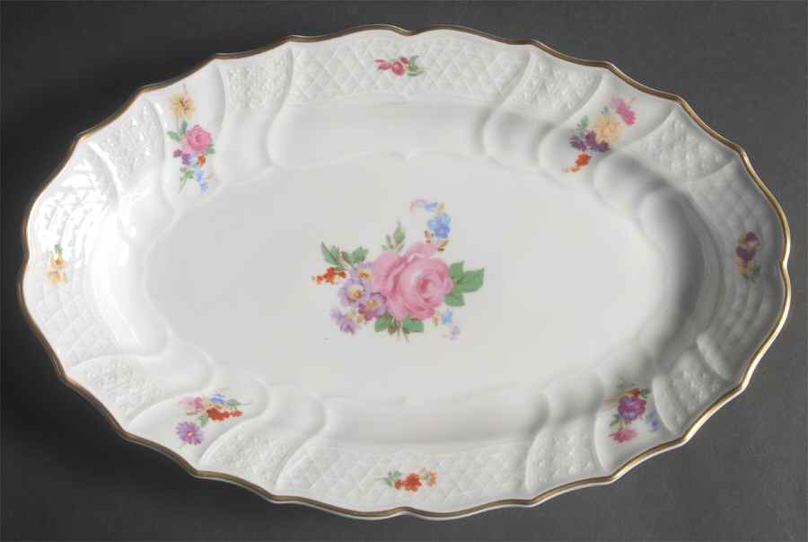 Moritzburg 13" Oval Serving Platter by Hutschenreuther-1