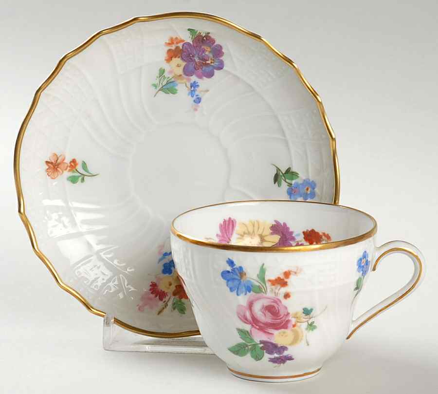 Moritzburg Flat Demitasse Cup & Saucer Set by Hutschenreuther-1
