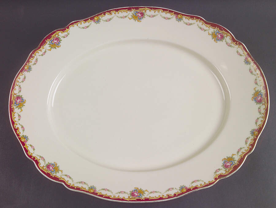 The Nanton Cream 16" Oval Serving Platter by Hutschenreuther-1