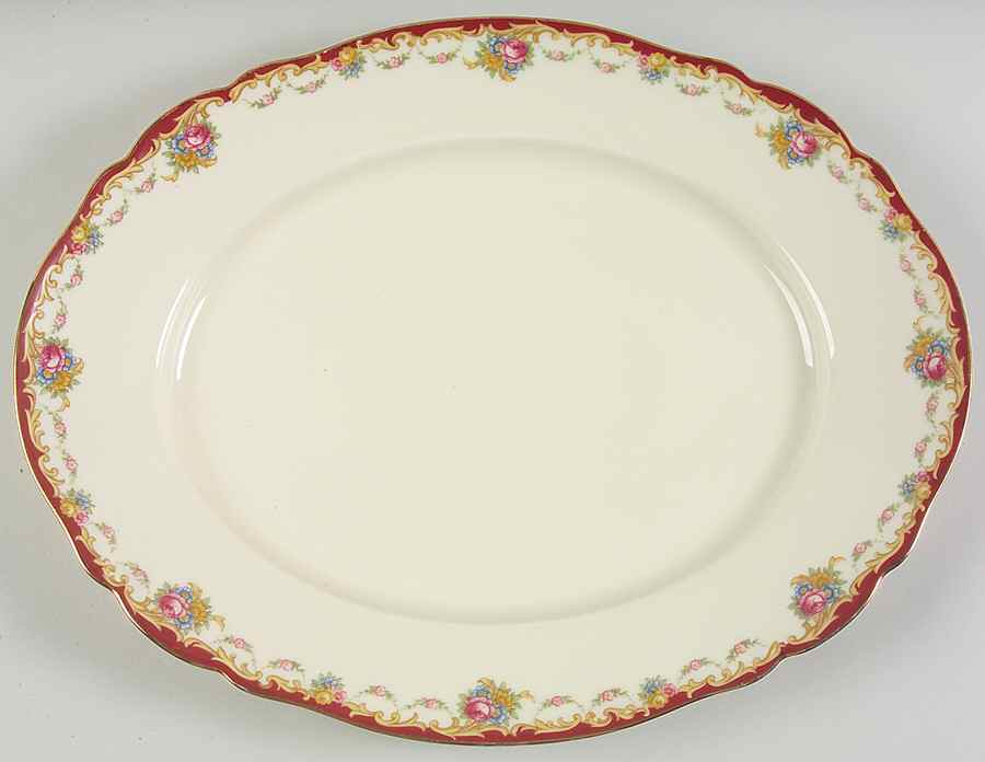 The Nanton Cream 14" Oval Serving Platter by Hutschenreuther-1