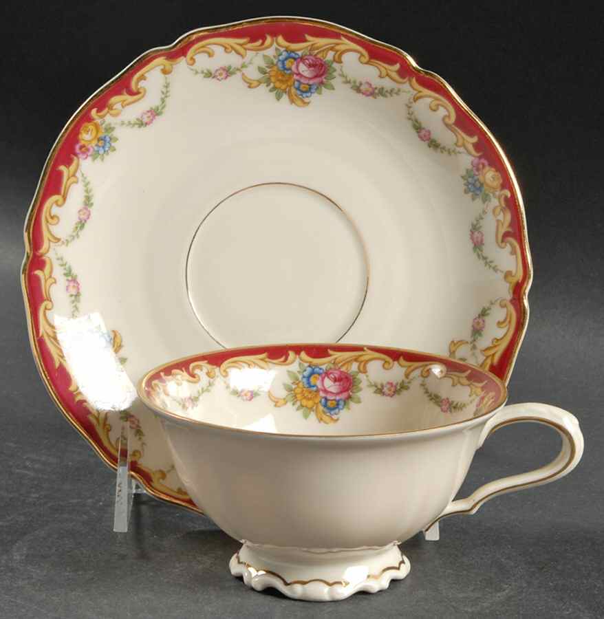 The Nanton Cream Footed Cup & Saucer Set by Hutschenreuther-1