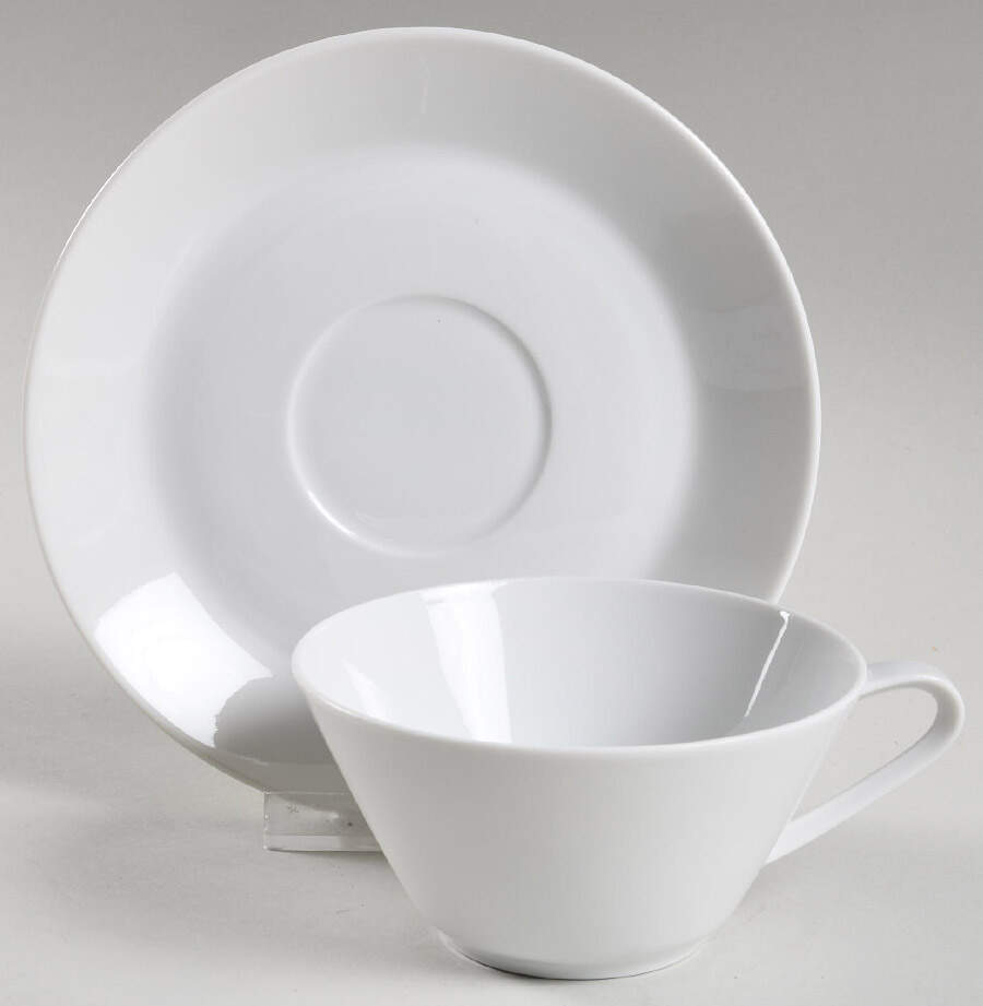 Noblesse Flat Cup & Saucer Set by Hutschenreuther-1