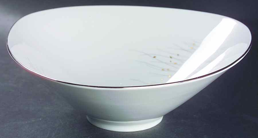Norderney (Platinum Trim) Triangular Vegetable Bowl by Hutschenreuther-1