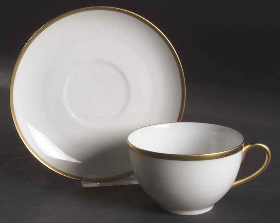 Norfolk Flat Cup & Saucer Set by Hutschenreuther-1