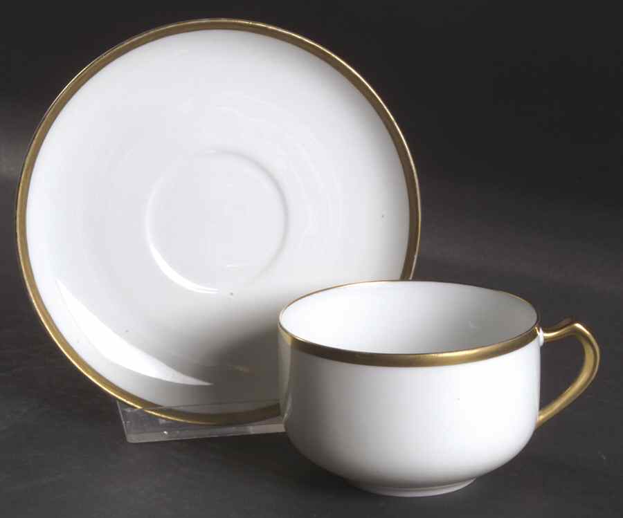 Norfolk Flat Cup & Saucer Set by Hutschenreuther-1