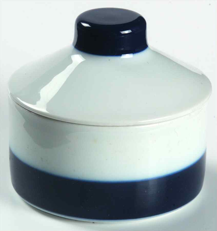 Novum Blue Sugar Bowl & Lid by Hutschenreuther-1