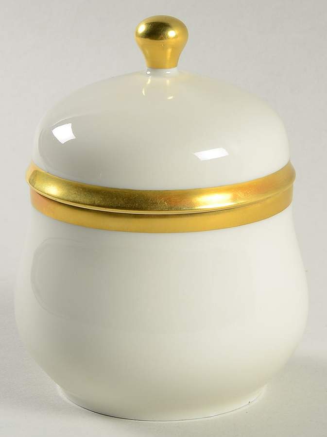Olivia Gold Cream (Coupe) Mini Sugar Bowl & Lid by Hutschenreuther-1