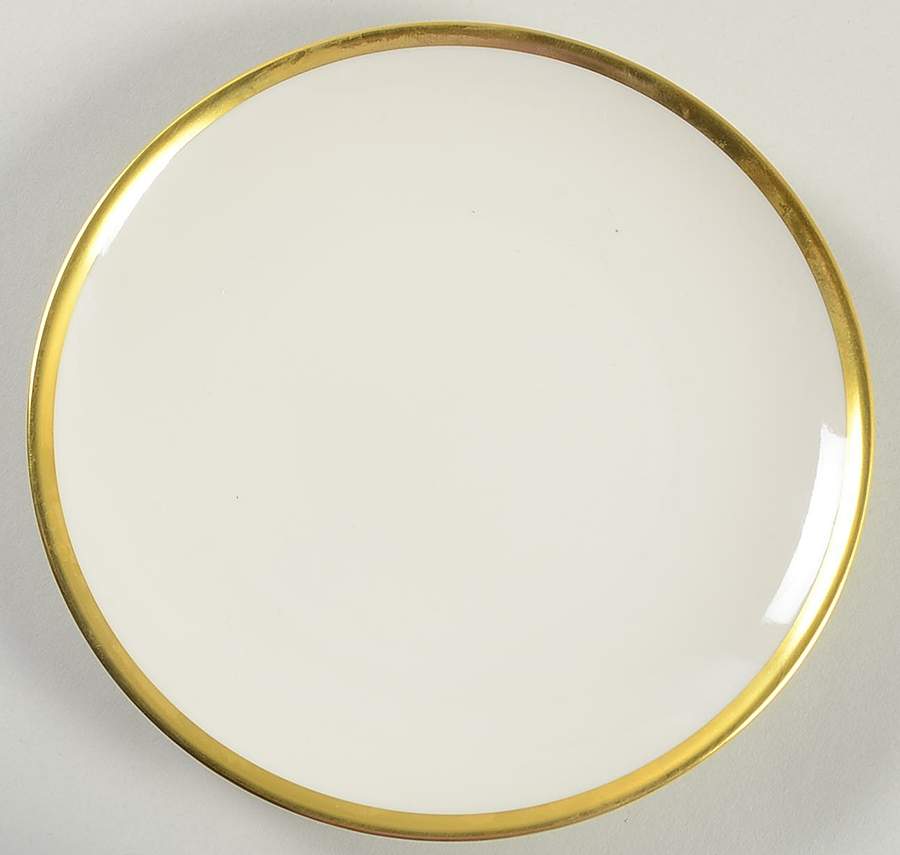 Olivia Gold Cream (Coupe) Salad Plate by Hutschenreuther-1