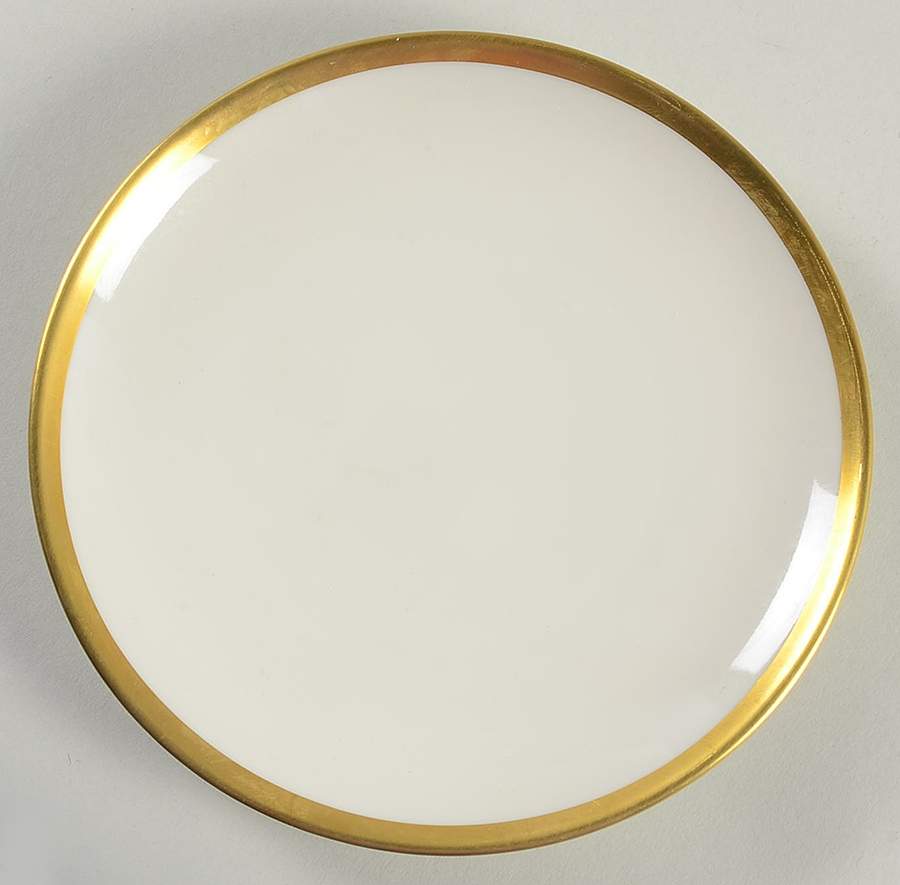 Olivia Gold Cream (Coupe) Bread & Butter Plate by Hutschenreuther-1