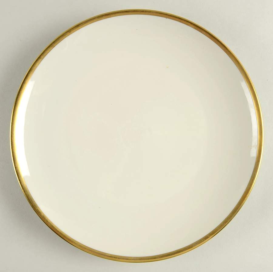 Olivia Gold Cream (Coupe) Dinner Plate by Hutschenreuther-1