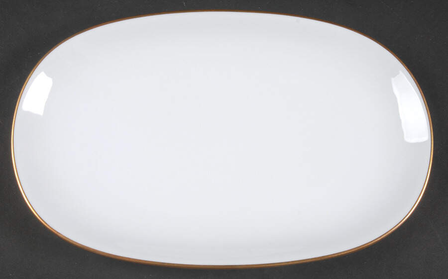 Olivia Gold White (Coupe) Pickle Dish by Hutschenreuther-1