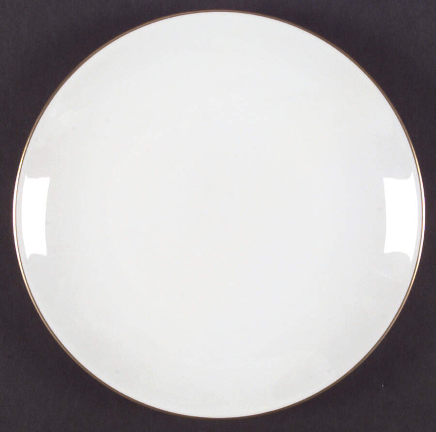 Olivia Gold White (Coupe) Dinner Plate by Hutschenreuther-1