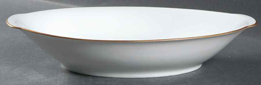 Olivia Gold White (Coupe) 12" Oval Vegetable Bowl by Hutschenreuther-1
