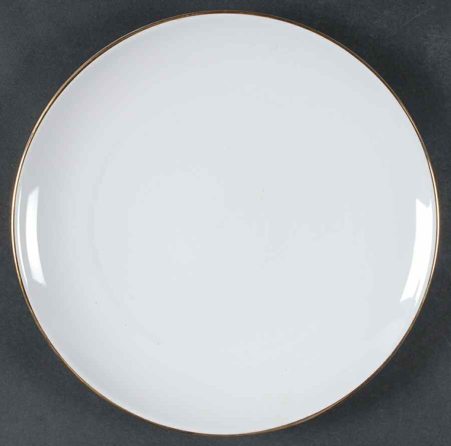 Olivia Gold White (Coupe) 12" Chop Plate (Round Platter) by Hutschenreuther-1