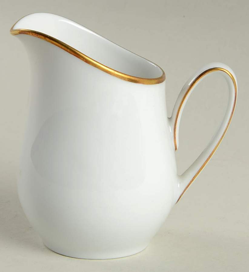 Olivia Gold White (Coupe) Mini Creamer by Hutschenreuther-1