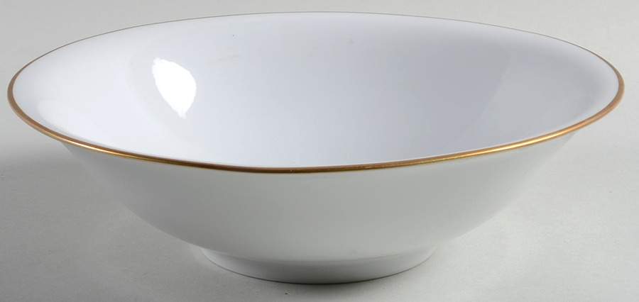 Olivia Gold White (Coupe) 8" Round Vegetable Bowl by Hutschenreuther-1