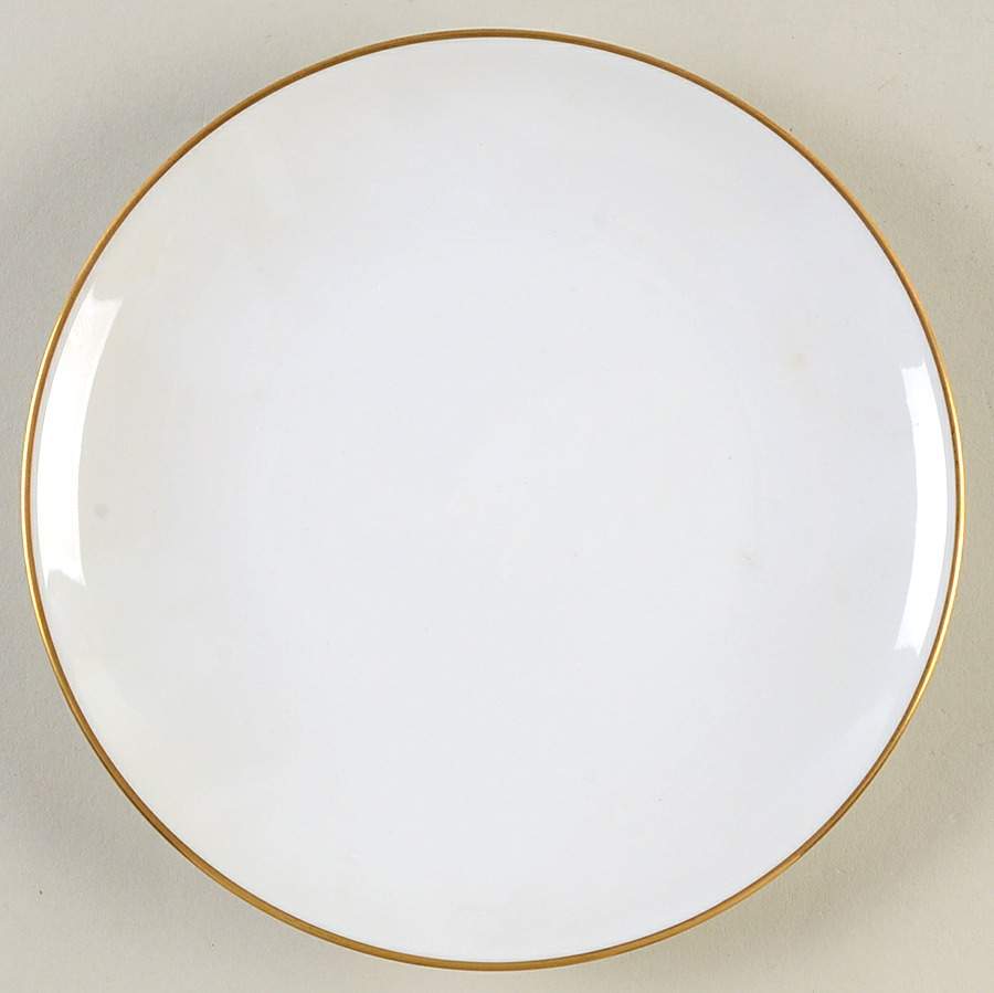 Olivia Gold White (Coupe) Salad Plate by Hutschenreuther-1