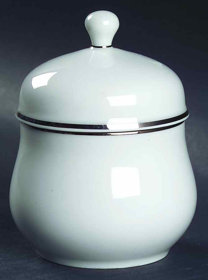 Olivia Platinum Mini Sugar Bowl & Lid by Hutschenreuther-1