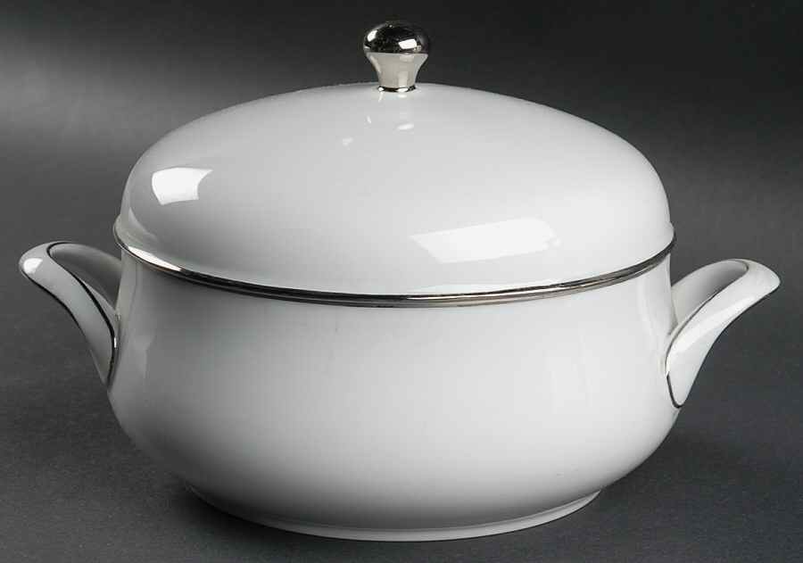Olivia Platinum Round Covered Vegetable by Hutschenreuther-1