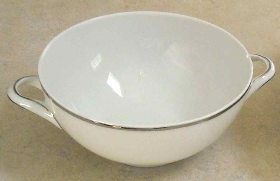 Olivia Platinum Flat Cream Soup Bowl by Hutschenreuther-1