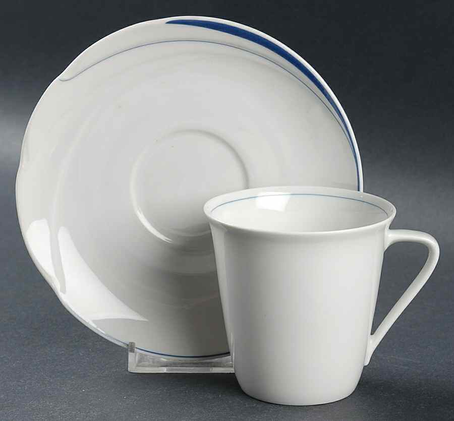Pacific Flat Cup & Saucer Set by Hutschenreuther-1