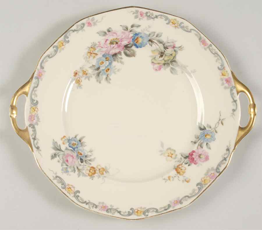 Pastelle Handled Cake Plate by Hutschenreuther-1
