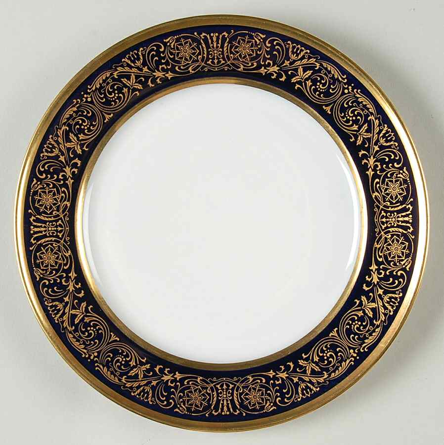 Pembroke Cobalt Blue Luncheon Plate by Hutschenreuther-1