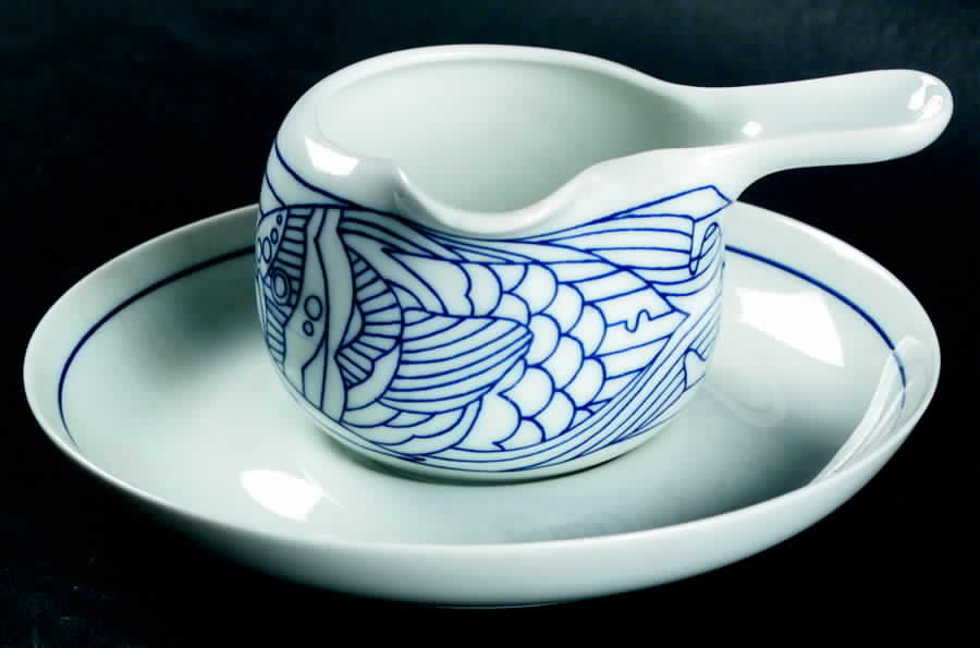 Pescara Individual Butter/Sauce Boat & Underplate by Hutschenreuther-1