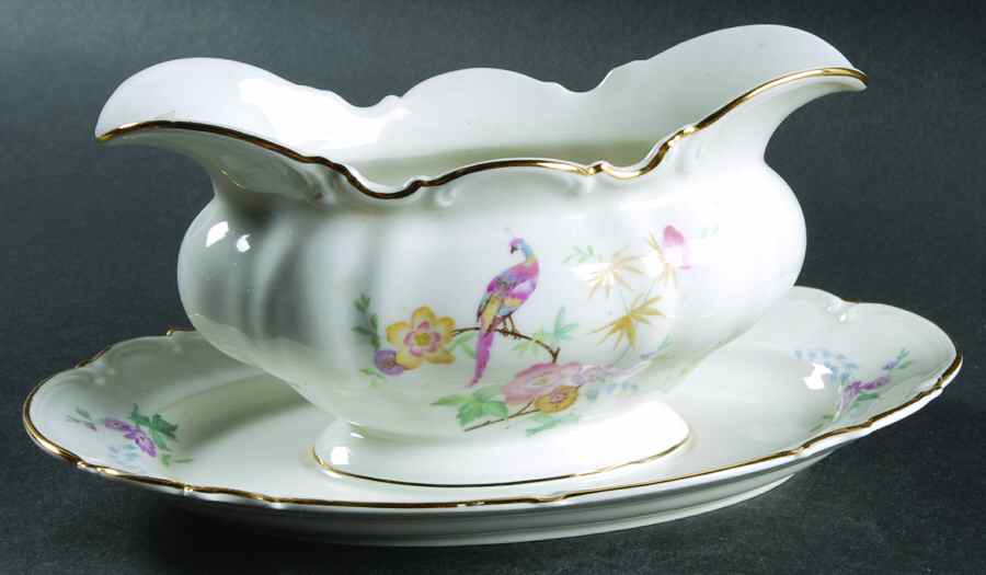 The Phoenix Gravy Boat with Attached Underplate by Hutschenreuther-1