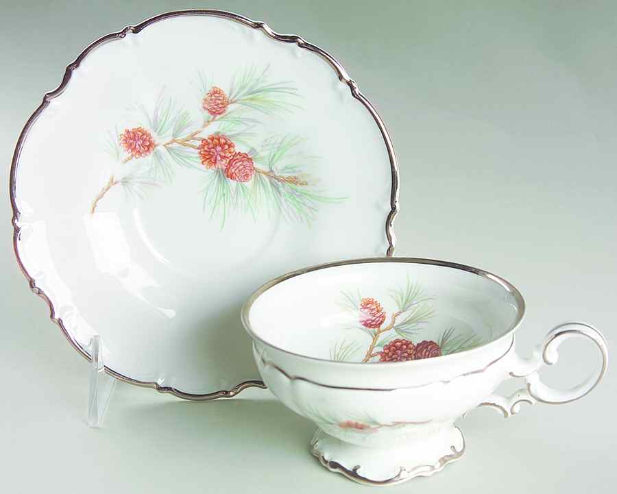 The Pine Footed Cup & Saucer Set by Hutschenreuther-1