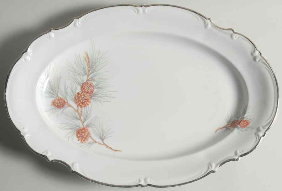 The Pine 15" Oval Serving Platter by Hutschenreuther-1