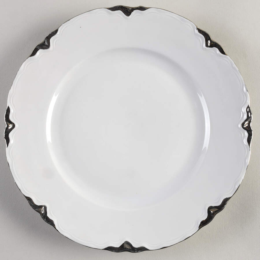 Platinum White Salad Plate by Hutschenreuther-1