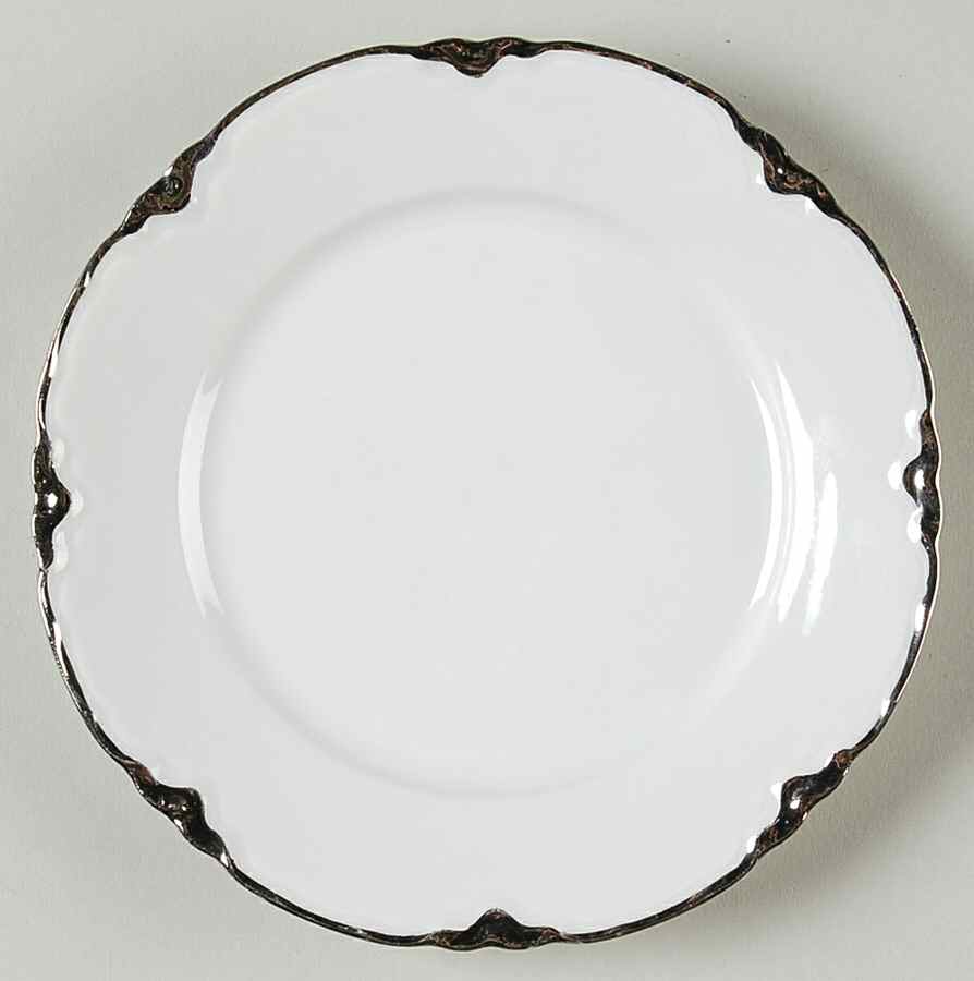 Platinum White Bread & Butter Plate by Hutschenreuther-1