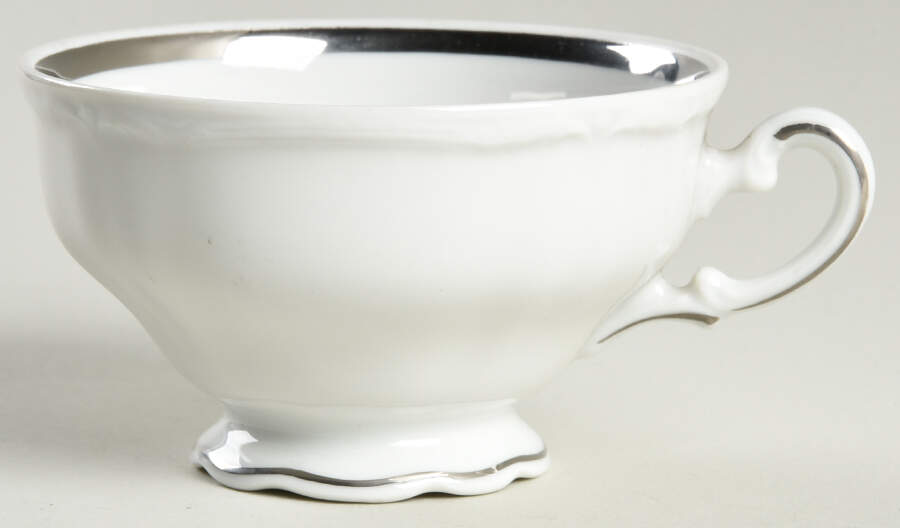 Baroque Platinum Footed Cup by Hutschenreuther-1