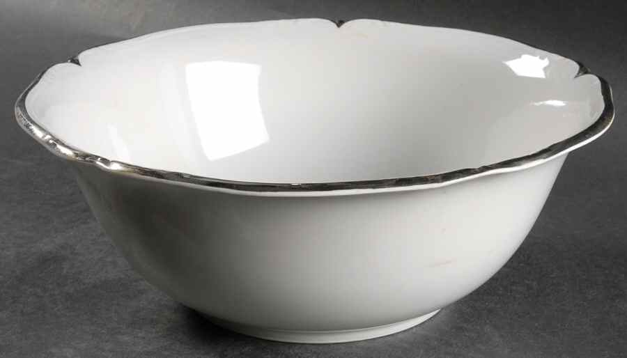 Baroque Platinum 10" Large Salad Serving Bowl by Hutschenreuther-1