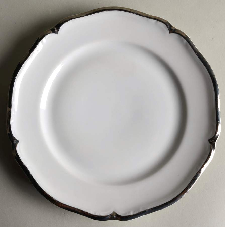 Baroque Platinum Salad Plate by Hutschenreuther-1