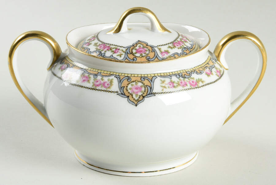 Portland Sugar Bowl & Lid by Hutschenreuther-1