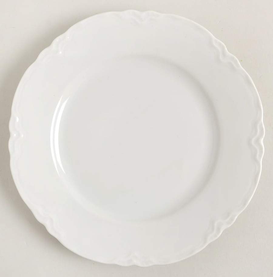 Racine (All White) Bread & Butter Plate by Hutschenreuther-1