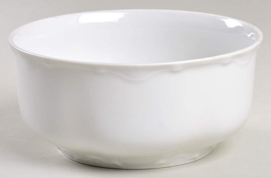 Racine (All White) Cranberry Bowl by Hutschenreuther-1